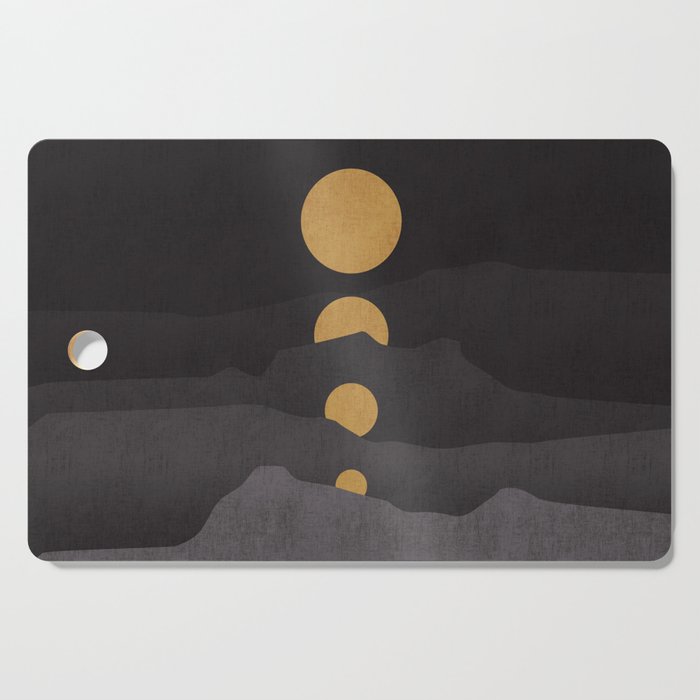 Rise of the golden moon Cutting Board Gallery Image 1