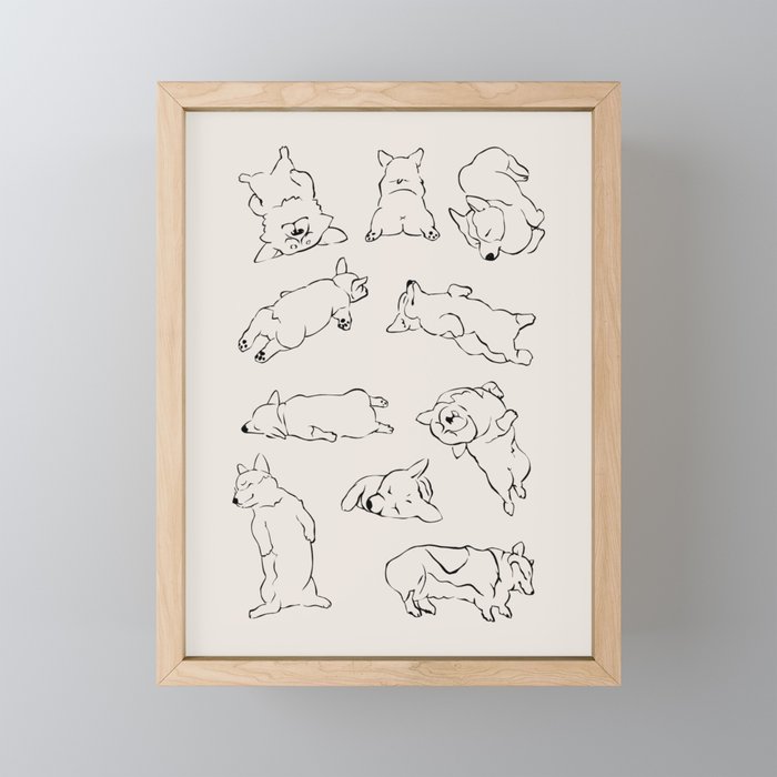 More Sleep Corgi Mini Art Print Gallery Image 1