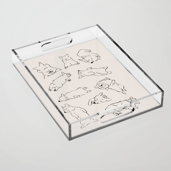 More Sleep Corgi Acrylic Tray Gallery Image 1