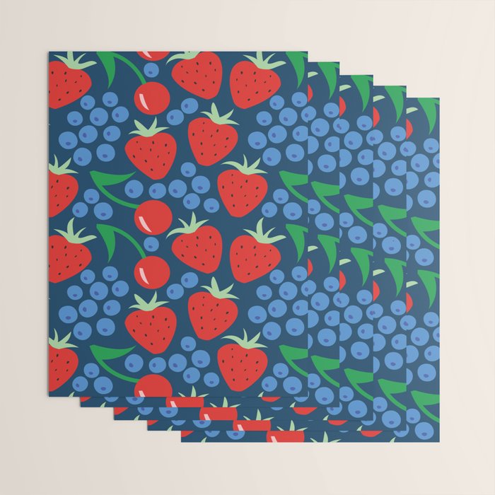 Strawberry pattern Wrapping Paper Gallery Image 3