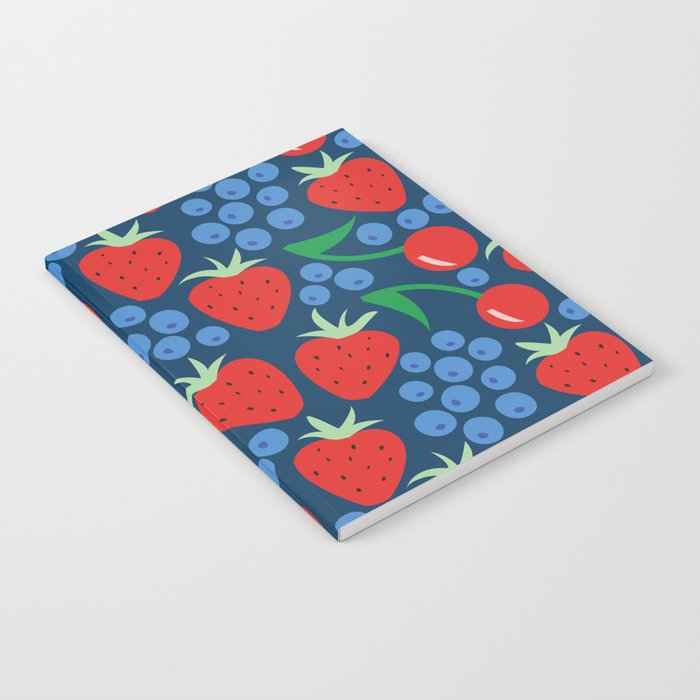 Strawberry pattern Notebook Gallery Image 2