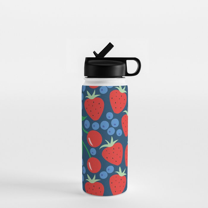 Strawberry pattern Water Bottle Gallery Image 1
