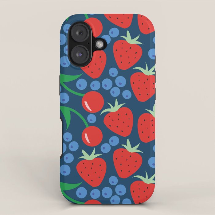 Strawberry pattern iPhone Case Gallery Image 1