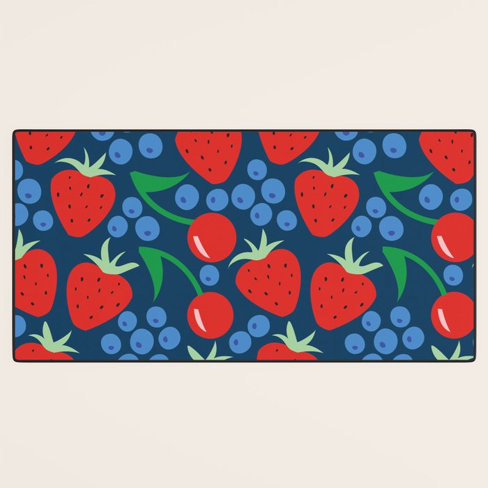 Strawberry pattern Desk Mat Gallery Image 3