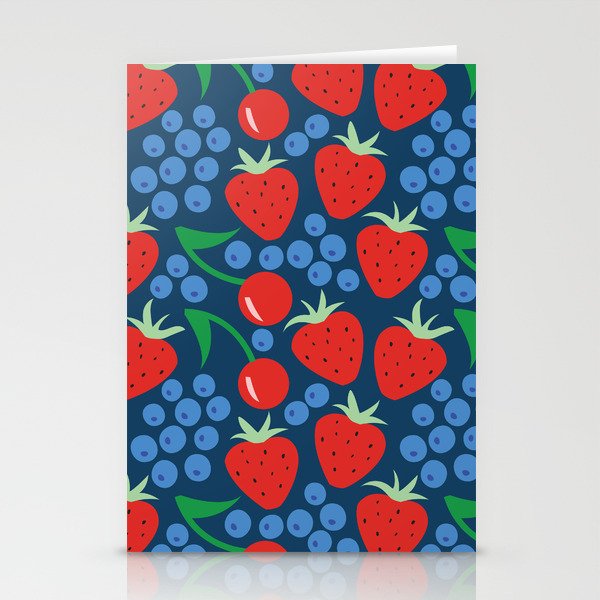 Strawberry pattern Stationery Card Gallery Image 1