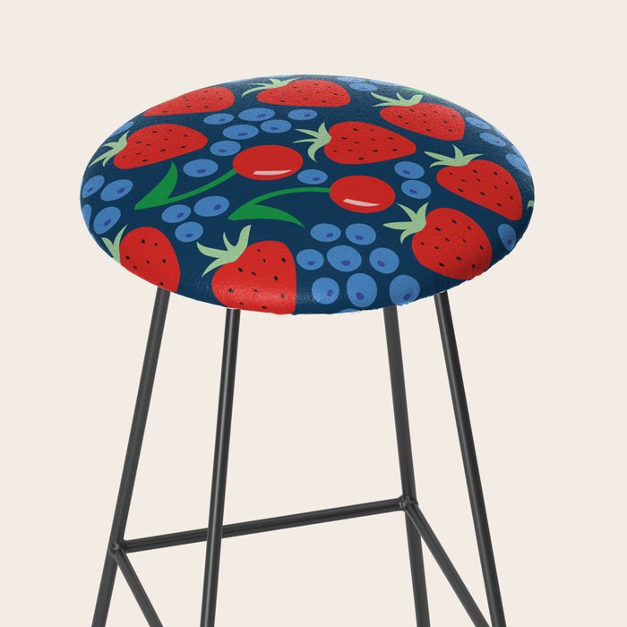 Strawberry pattern Stool Gallery Image 2