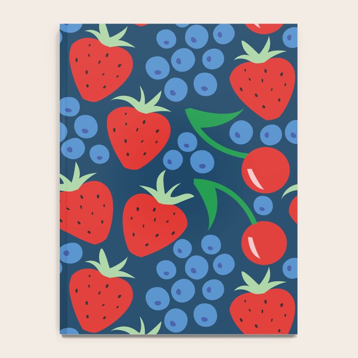 Strawberry pattern Notebook Gallery Image 4