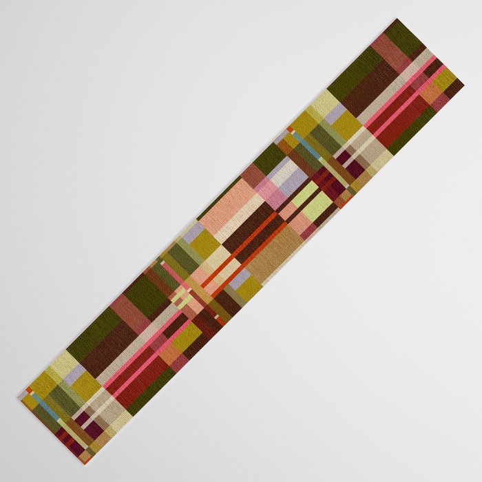 Offset Colorblock Bright Table Runner Gallery Image 3
