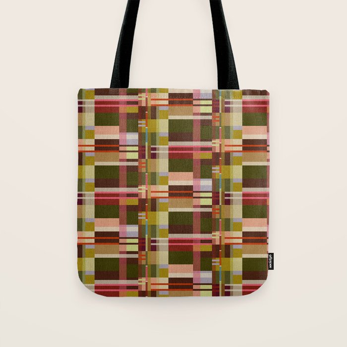 Offset Colorblock Bright Tote Bag Gallery Image 1
