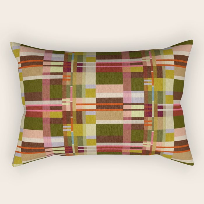 Offset Colorblock Bright Rectangular Pillow Gallery Image 2