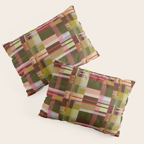 Offset Colorblock Bright Pillow Sham Gallery Image 3