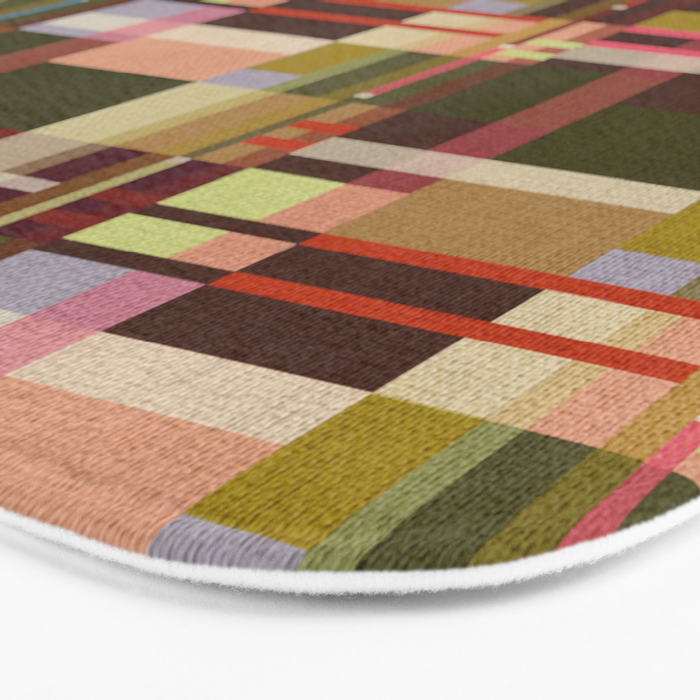 Offset Colorblock Bright Bath Mat Gallery Image 3