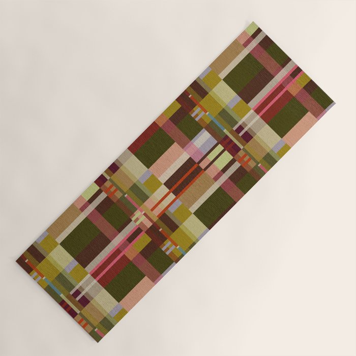 Offset Colorblock Bright Yoga Mat Gallery Image 1