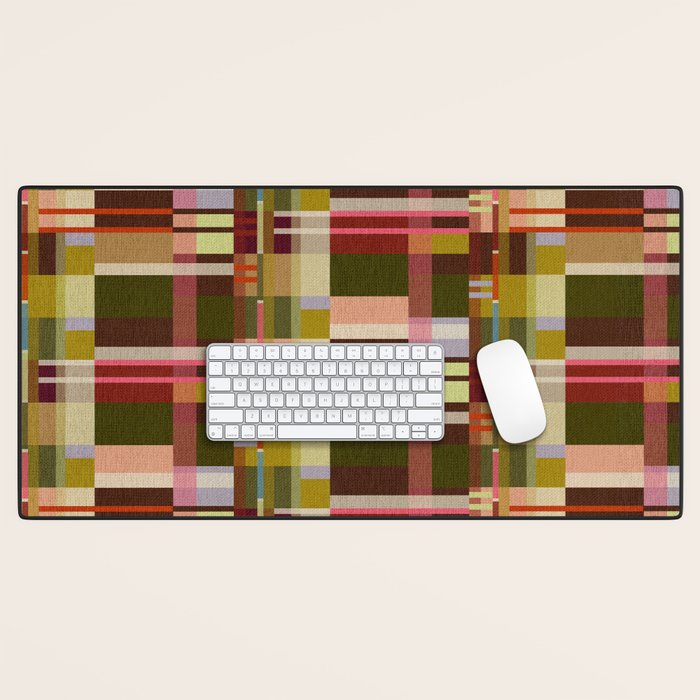 Offset Colorblock Bright Desk Mat Gallery Image 1