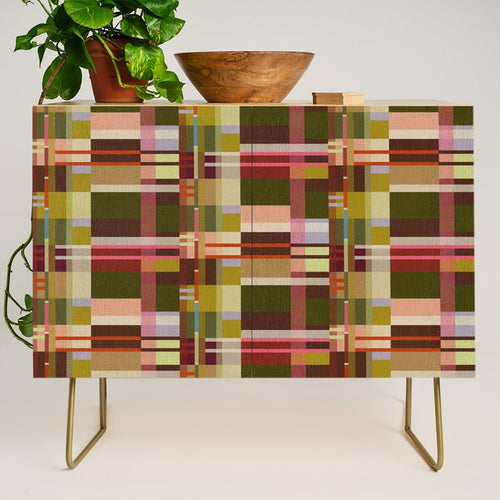 Offset Colorblock Bright Credenza