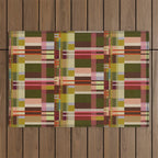 Offset Colorblock Bright Outdoor Rug Gallery Image 1