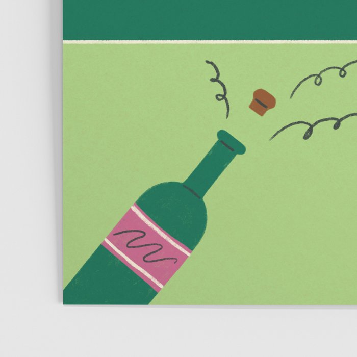 Festive Holiday Gift Exchange Illustration Poster Gallery Image 3
