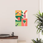 Festive Holiday Gift Exchange Illustration Poster Gallery Image 2