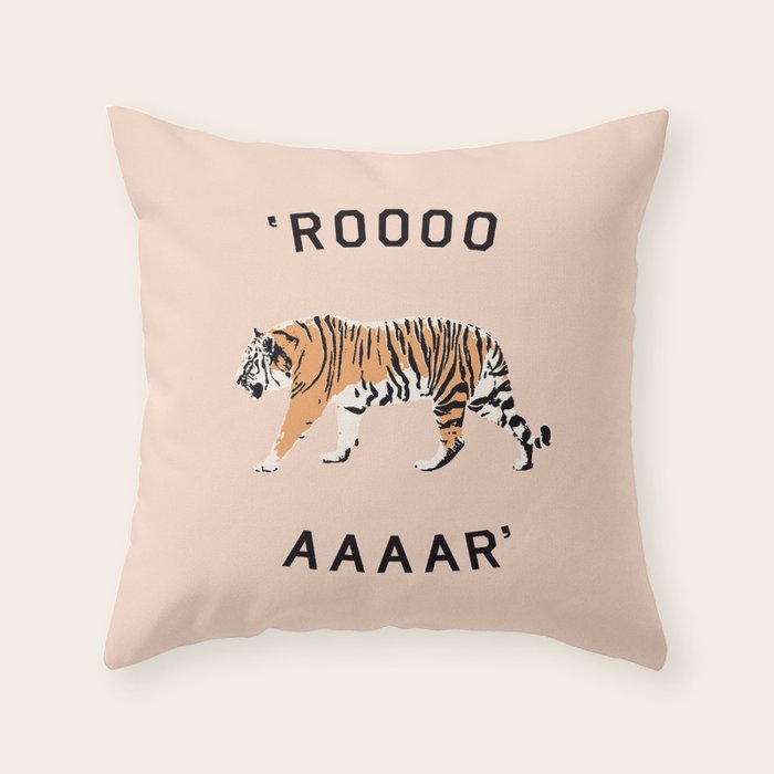ROOOOAAAAR ! - Tiger Throw Pillow Gallery Image 6