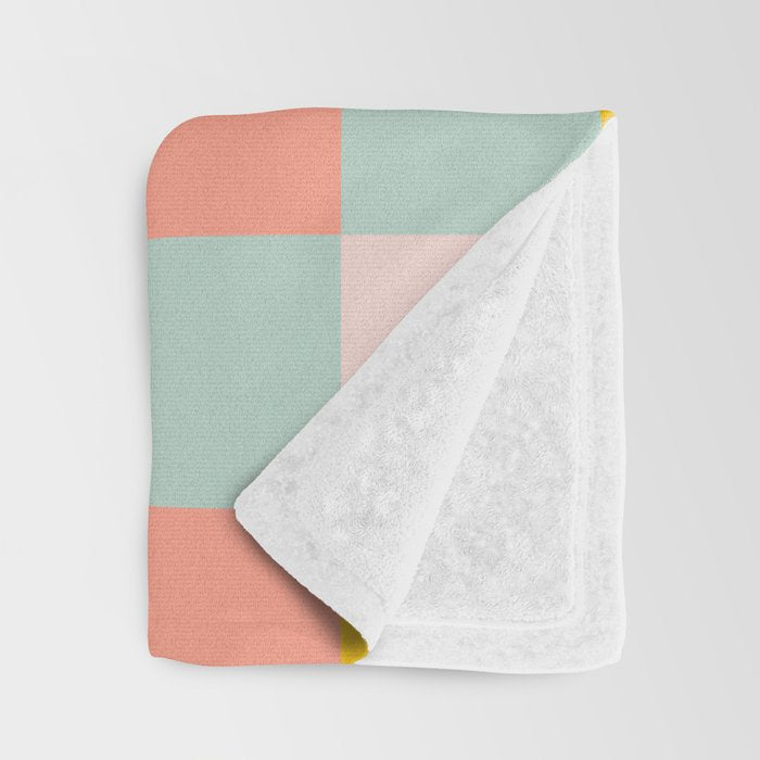 Retro Funky Checks Throw Blanket Gallery Image 3