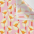 Chunky Blooms - Pink Wall Tapestry Gallery Image 3