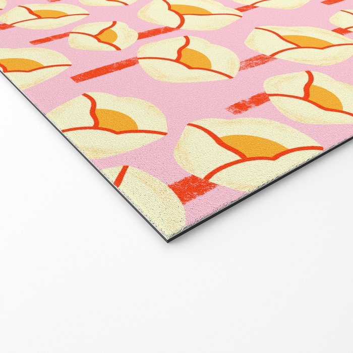 Chunky Blooms - Pink Welcome Mat Gallery Image 2