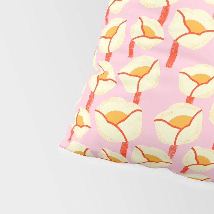 Chunky Blooms - Pink Pillow Sham Gallery Image 4