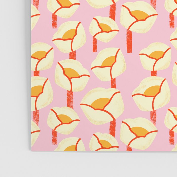 Chunky Blooms - Pink Poster Gallery Image 3