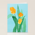 Modern Art Flowers 20 Stationery Card Gallery Image 2