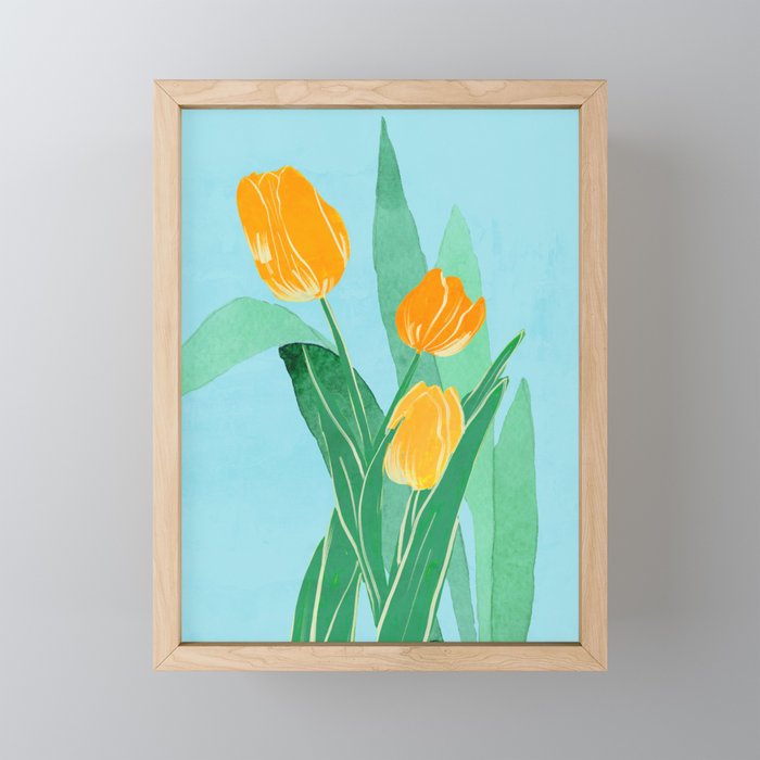 Modern Art Flowers 20 Mini Art Print Gallery Image 1