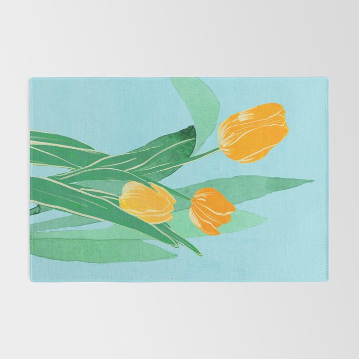 Modern Art Flowers 20 Rug Gallery Image 2