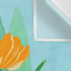 Modern Art Flowers 20 Wall Tapestry Gallery Image 3