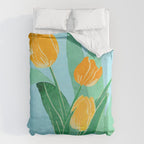 Modern Art Flowers 20 Duvet Cover Gallery Image 6