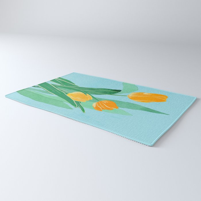 Modern Art Flowers 20 Rug Gallery Image 3