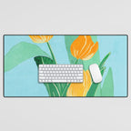 Modern Art Flowers 20 Desk Mat Gallery Image 1
