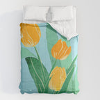 Modern Art Flowers 20 Comforter Gallery Image 6