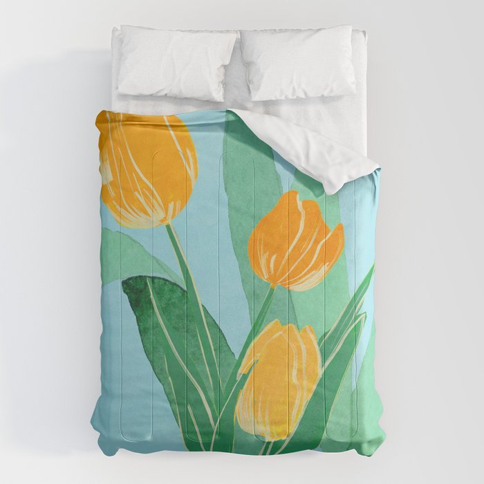 Modern Art Flowers 20 Comforter Gallery Image 6