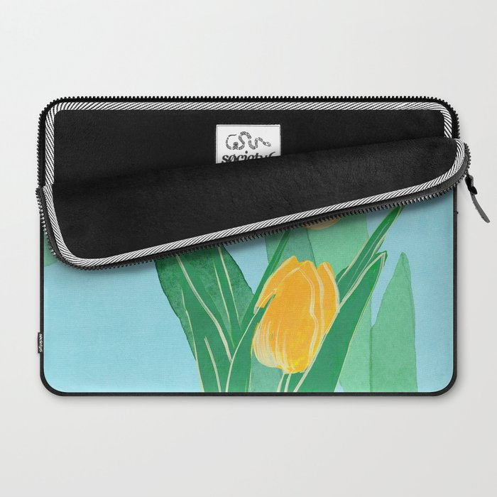 Modern Art Flowers 20 Laptop Sleeve Gallery Image 2