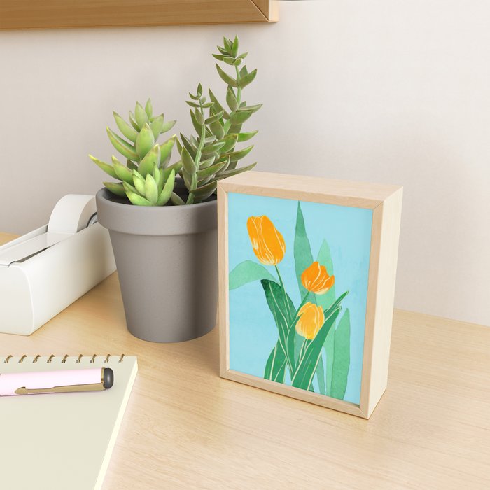 Modern Art Flowers 20 Mini Art Print Gallery Image 2