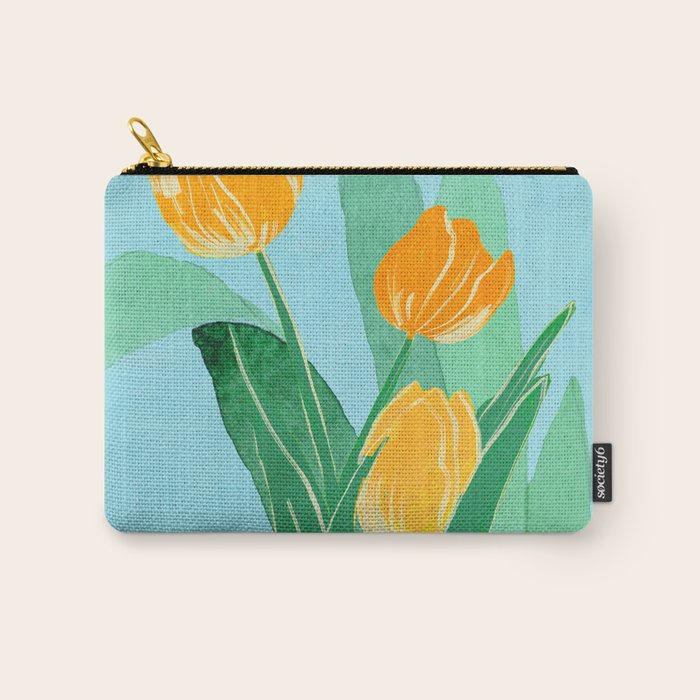 Modern Art Flowers 20 Carry All Pouch Gallery Image 1