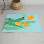 Modern Art Flowers 20 Rug Gallery Image 1
