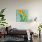 Modern Art Flowers 20 Wood Wall Art Gallery Image 2
