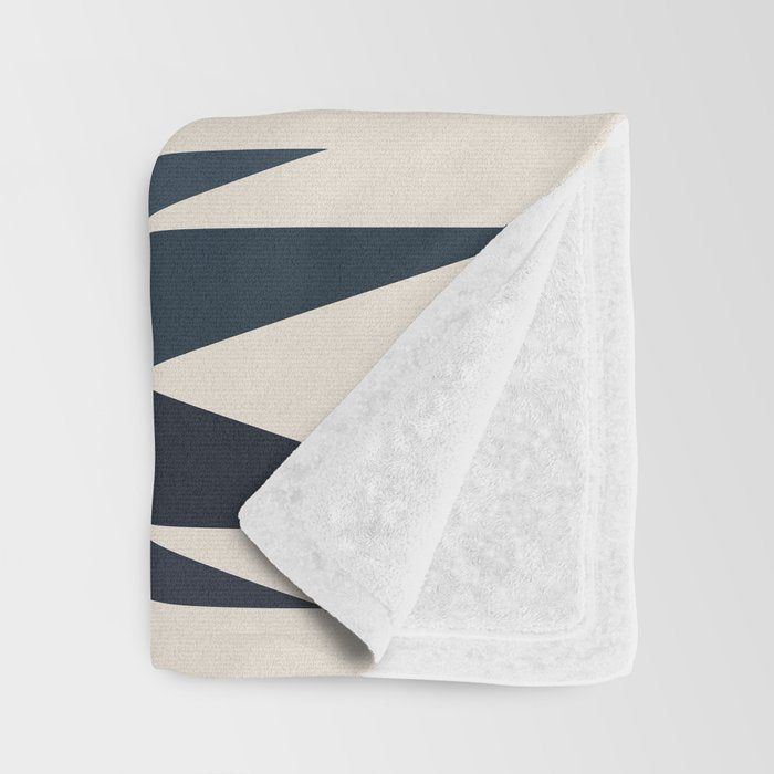 Bold Geometric Triangles V Throw Blanket Gallery Image 3