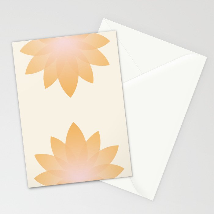 Lotus Flower Minimalism I Stationery Card Gallery Image 2