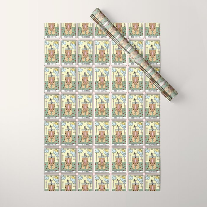COFFEE READING UPDATED (LIGHT) Wrapping Paper Gallery Image 1