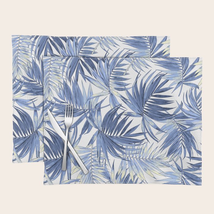 seamless pattern of abstract palm leaves Placemat Gallery Image 1