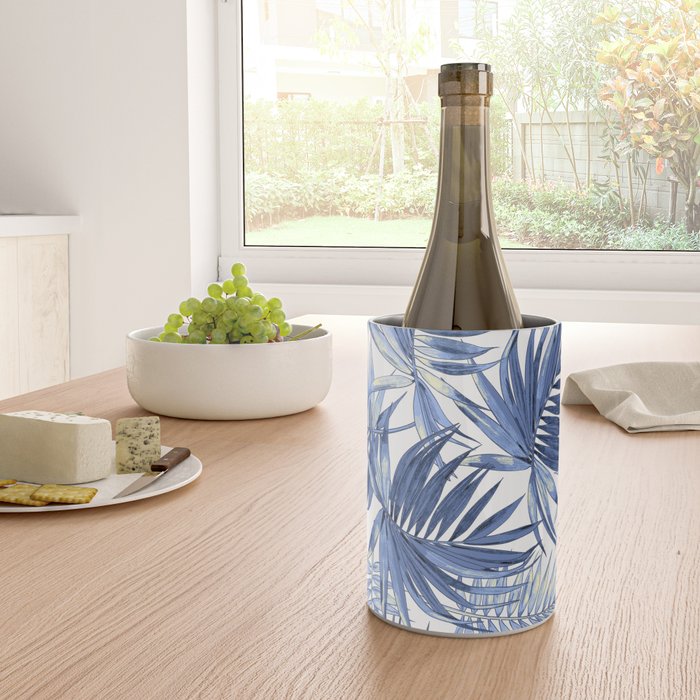 seamless pattern of abstract palm leaves Wine Chiller Gallery Image 4