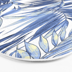 seamless pattern of abstract palm leaves Bath Mat Gallery Image 3