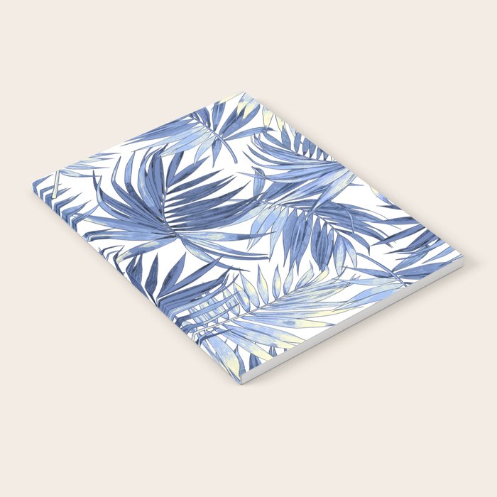 seamless pattern of abstract palm leaves Notebook Gallery Image 2