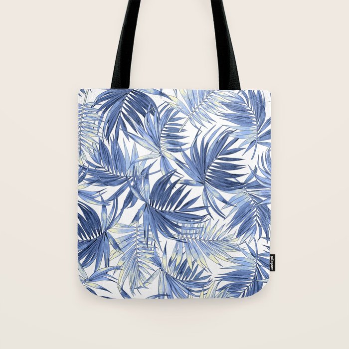 seamless pattern of abstract palm leaves Tote Bag Gallery Image 1